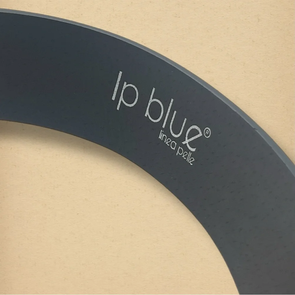 Linea Pelle LP Blue Women's Black Belt Silver Buckle - XL